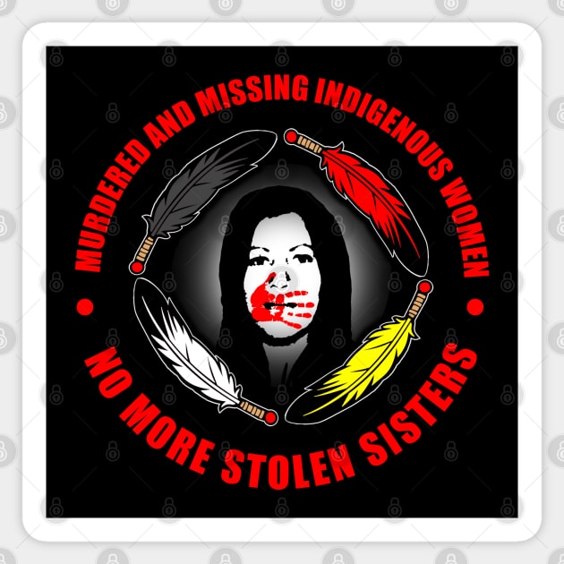 #MMIW (Murdered and Missing Indigenous Women) 3 Sticker by GardenOfNightmares